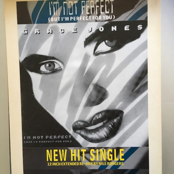 Grace Jones The Original Production Artwork for I’m Not Perfect Poster