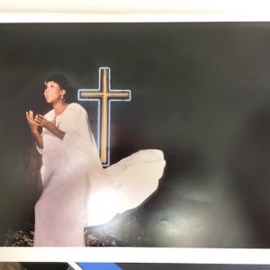 Aretha Franklin original Airbrushed production Artwork for Oh Happy Day Vinyl Single