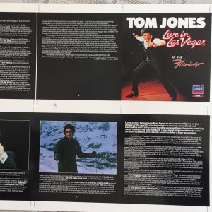 Tom Jones Live in Las Vegas Rare Original Cromalin Proof Album Cover Artwork