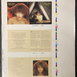 Kate Bush Lionheart cd original album Cover and booklet proof artwork
